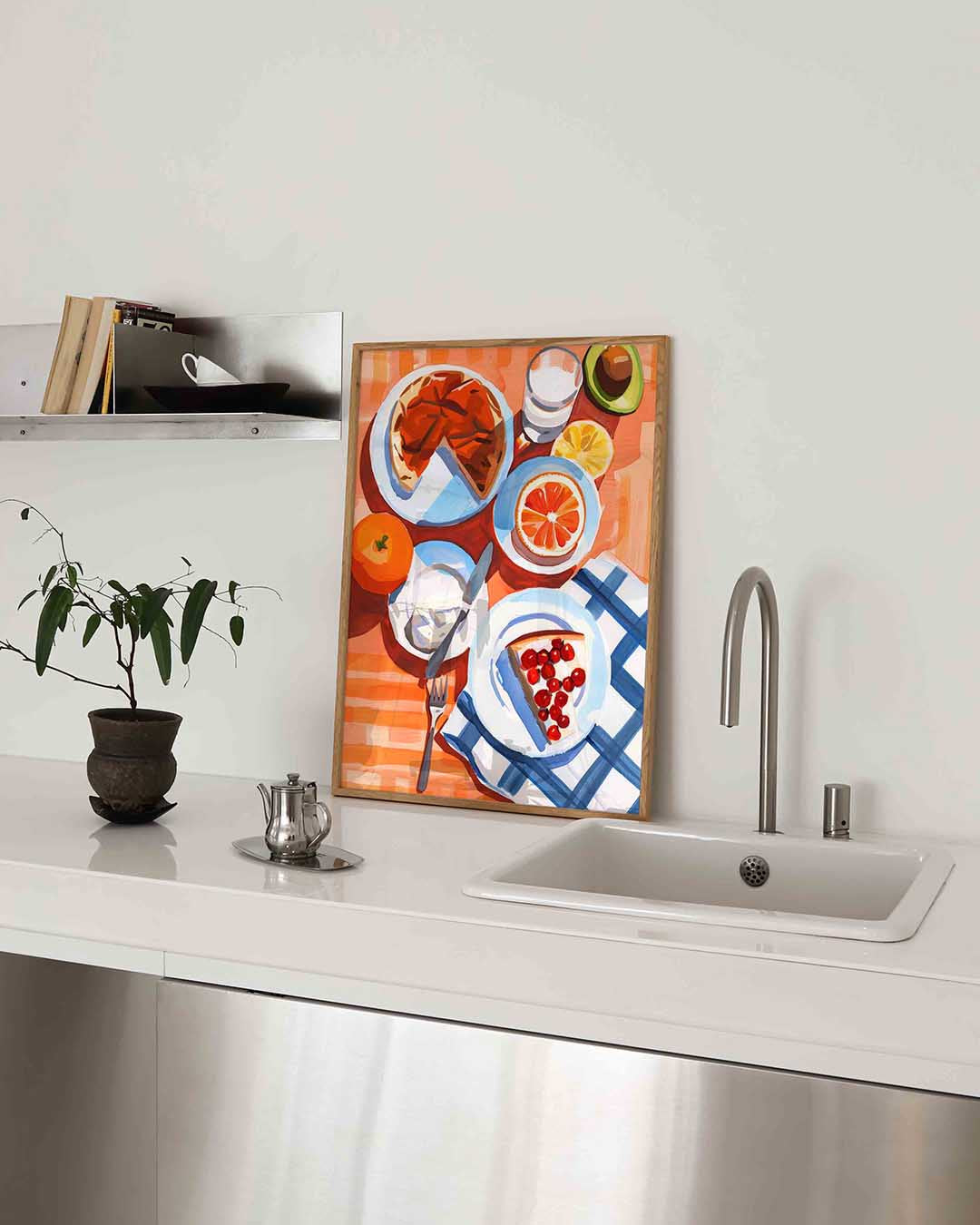 Ontbijt met fruit Poster