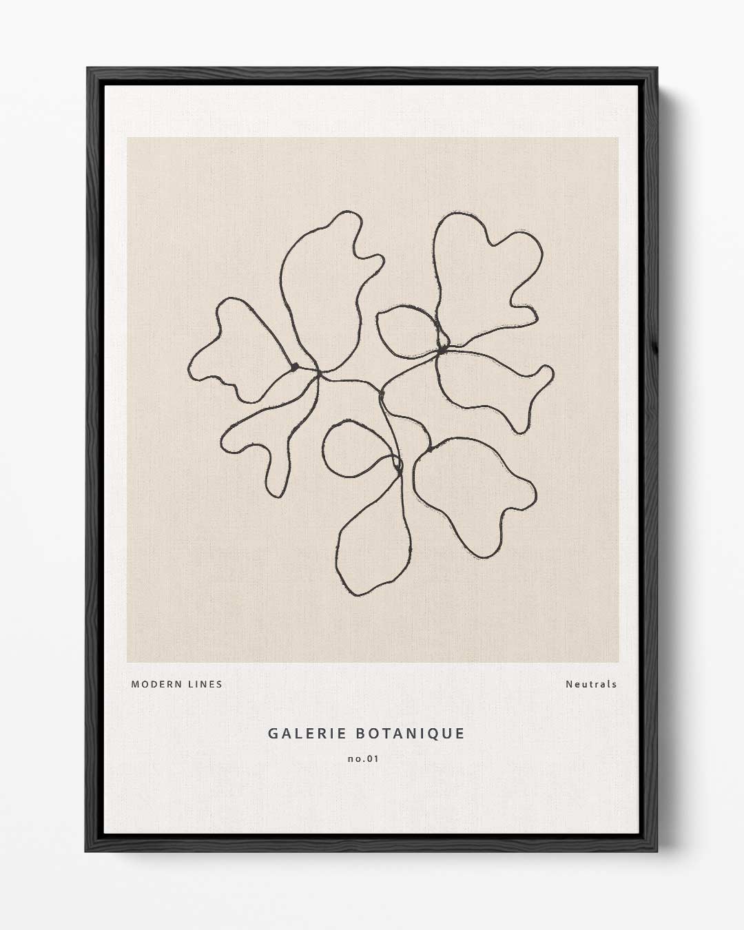 Botanische Lijntekening Kunstwerk-canvas-dibond-plexiglas-wanddecoratie-WallArtistic