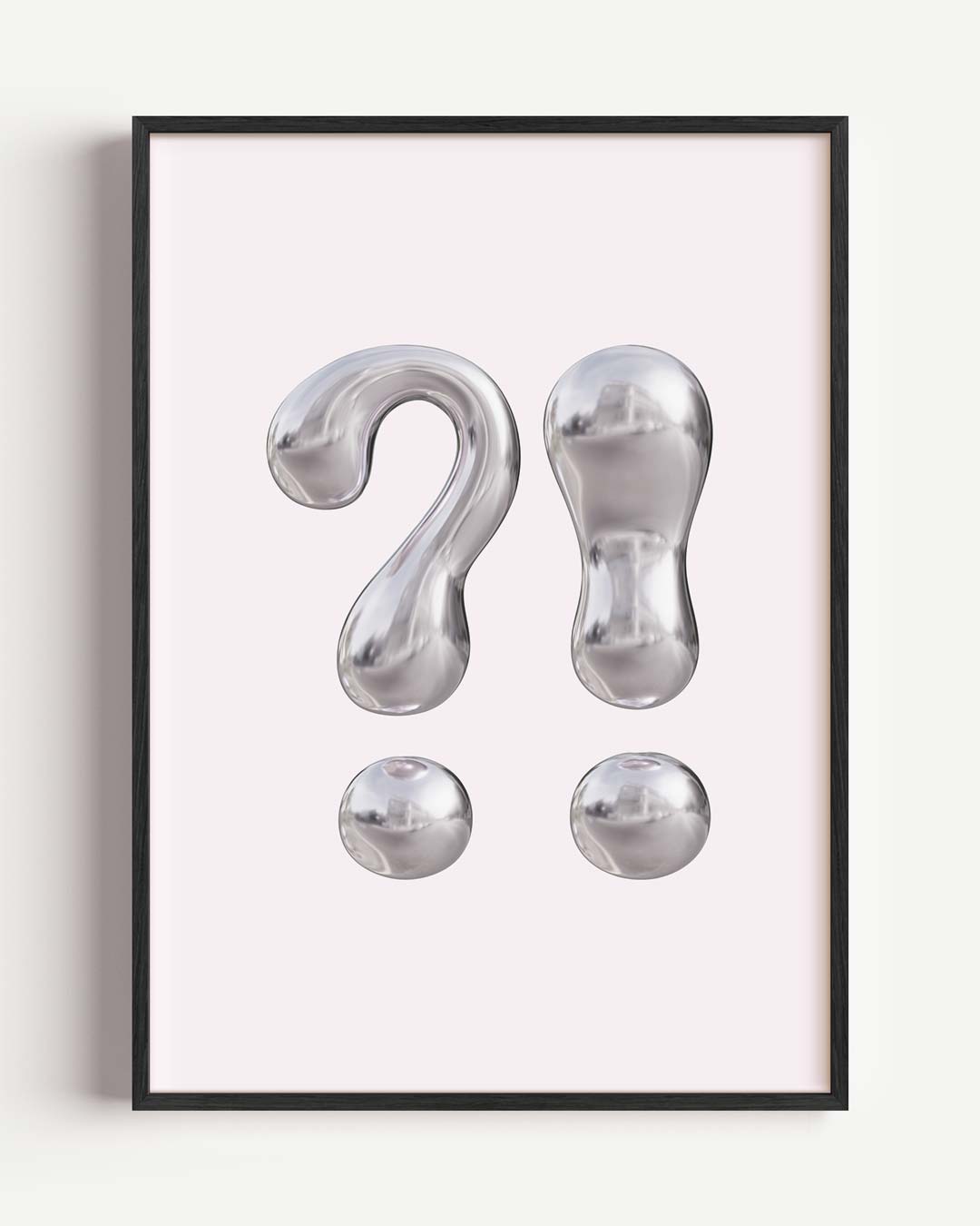 Moderne Vragen en Uitroeptekens Poster