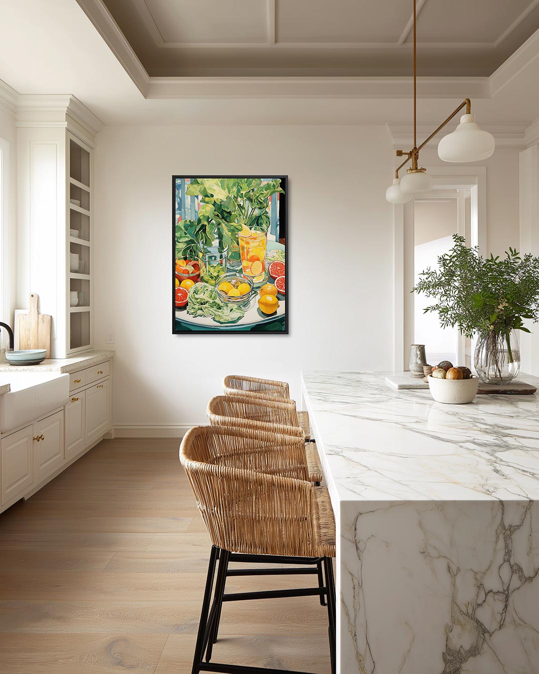 Citrus in kom Kunstwerk