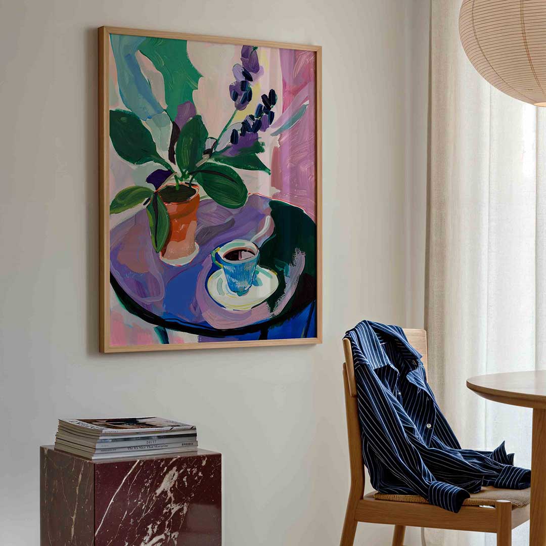Plant en kopje Poster