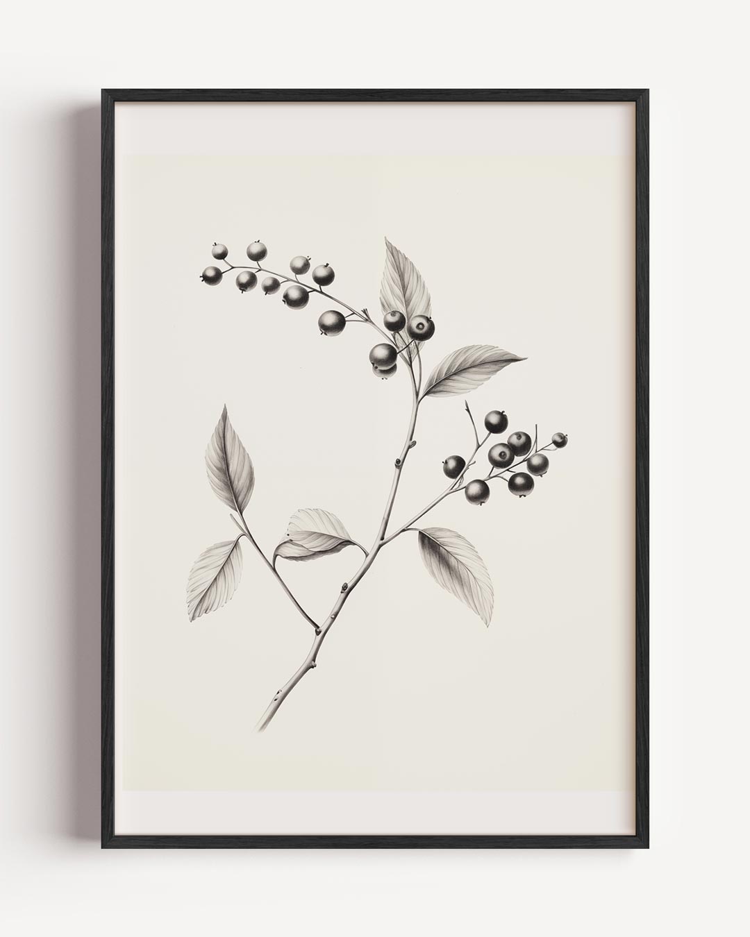 Botanische Kunstposter met Bessen Poster-WallArtistic