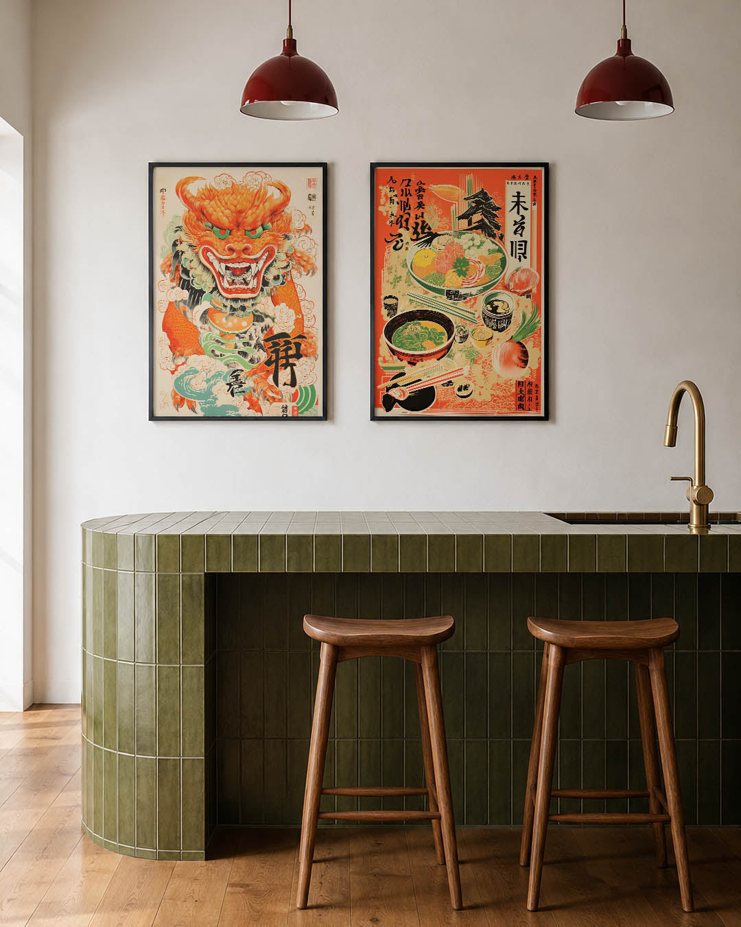 Draak en kleur Posterset