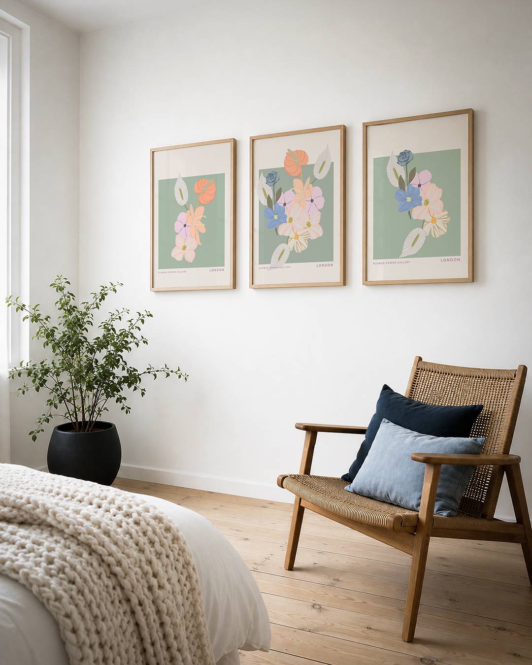 Bloemrijke eenvoud Posterset