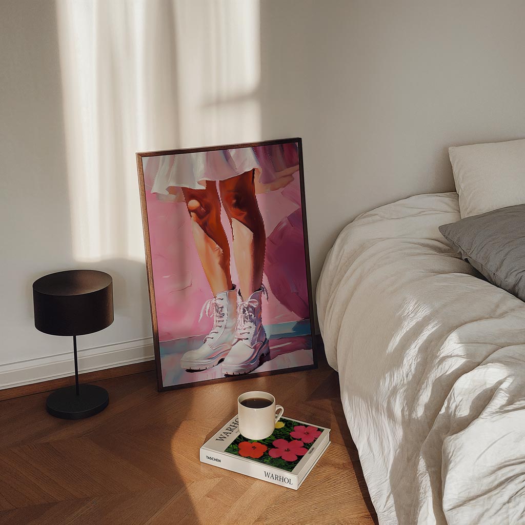 Stijlvolle Roze Vibes Poster