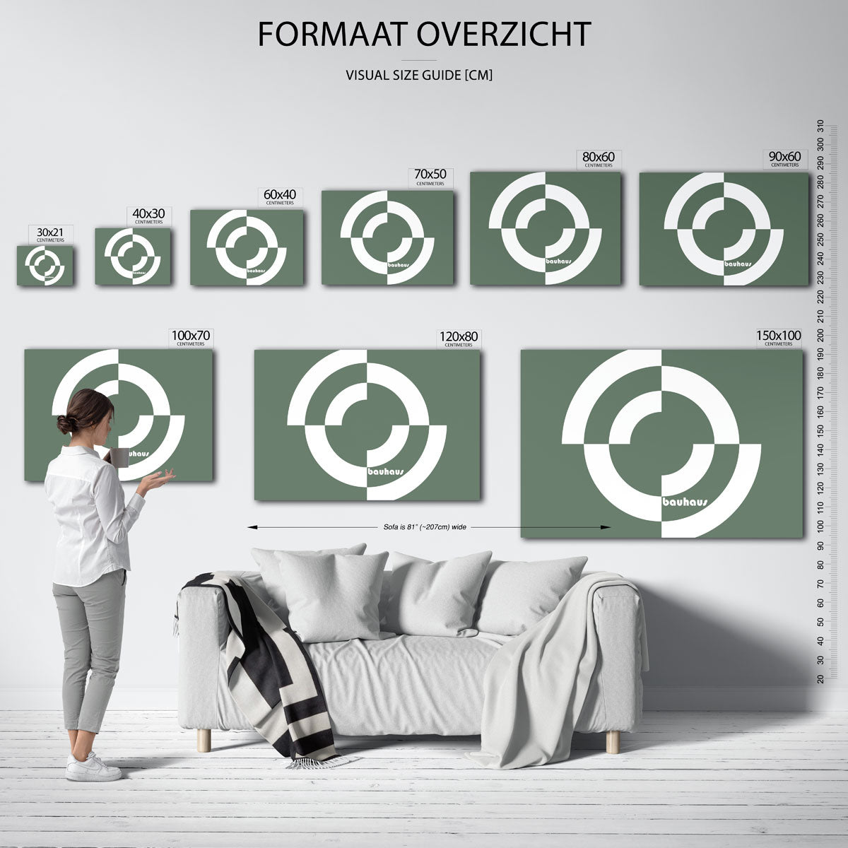 Cirkelvormen en lijnen Poster