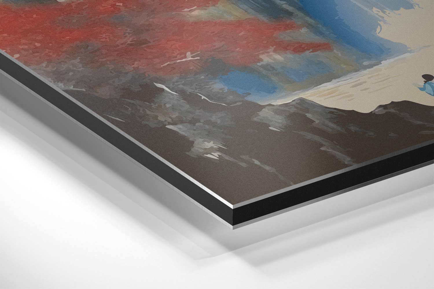 Japans Waterval Panorama Kunstwerk-canvas-dibond-plexiglas-wanddecoratie-WallArtistic