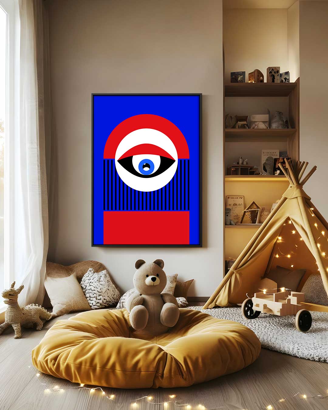 Kleurrijke Blikvanger Kunstwerk-canvas-dibond-plexiglas-wanddecoratie-WallArtistic