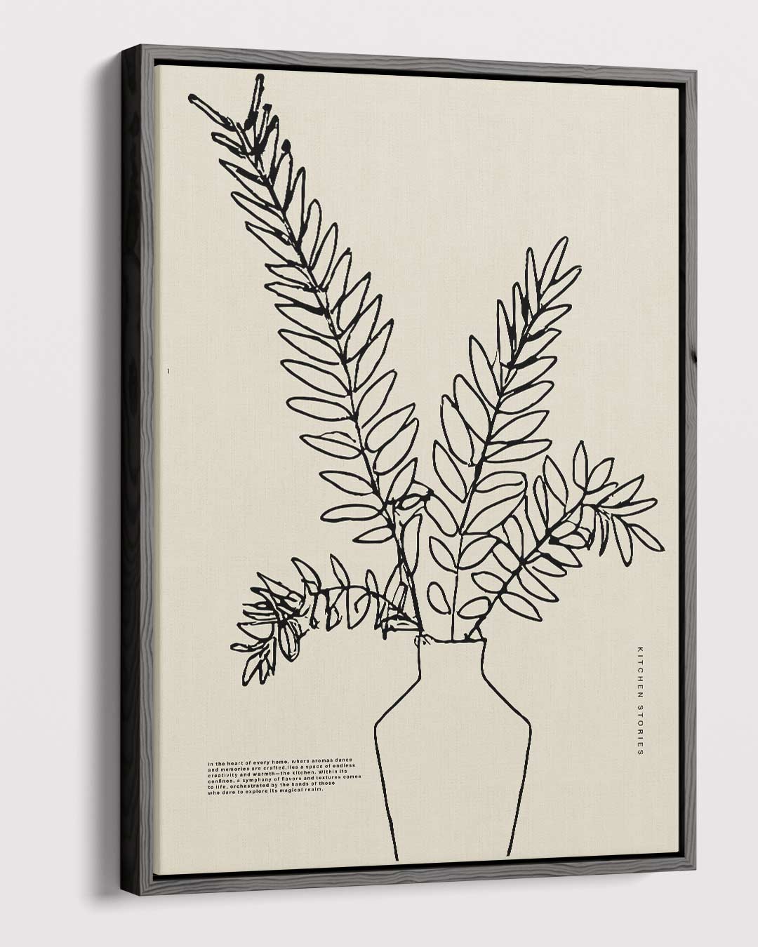 Simpele Elegantie in Lijntekening Kunstwerk-canvas-dibond-plexiglas-wanddecoratie-WallArtistic