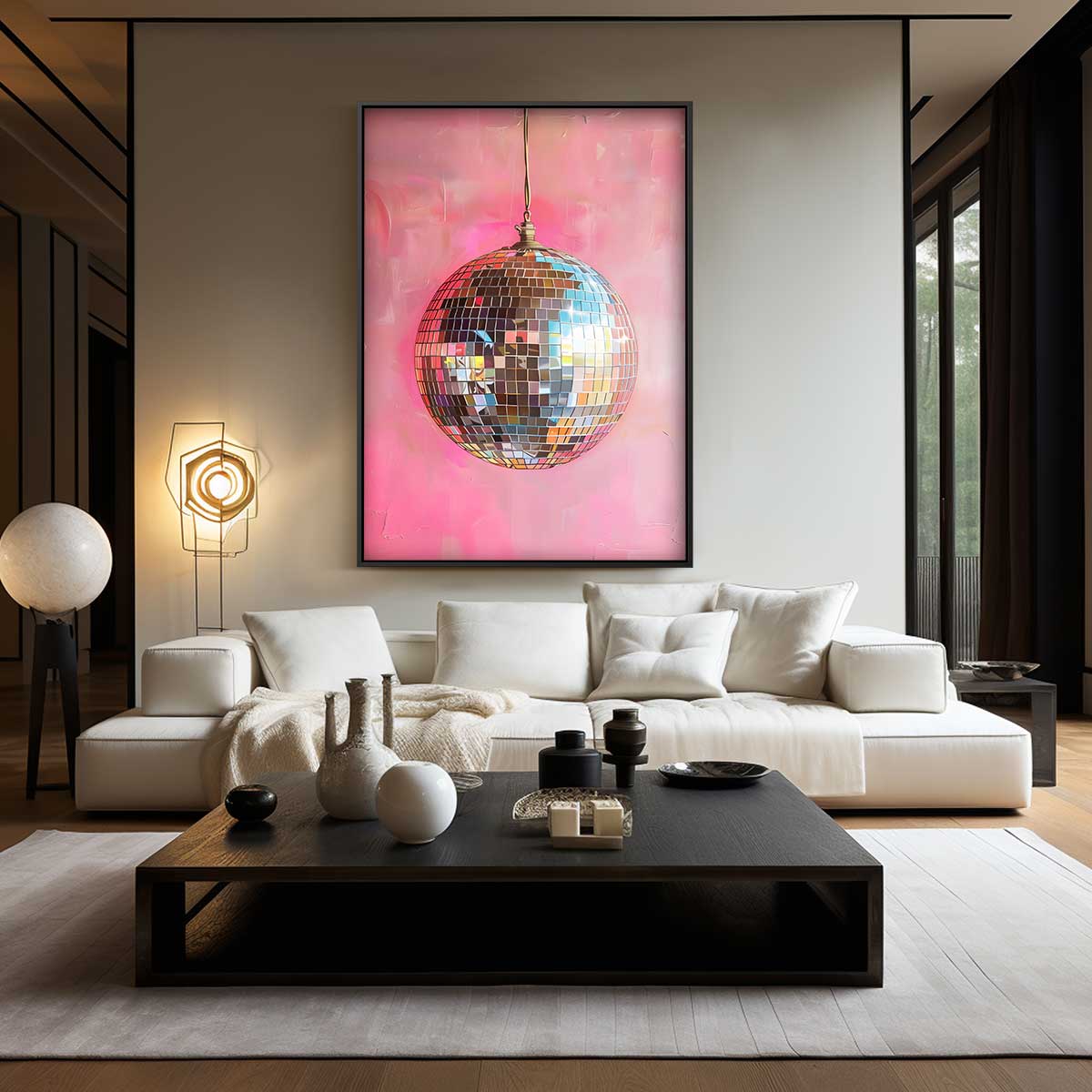 Discoballen Droom Kunstwerk-canvas-dibond-plexiglas-wanddecoratie-WallArtistic
