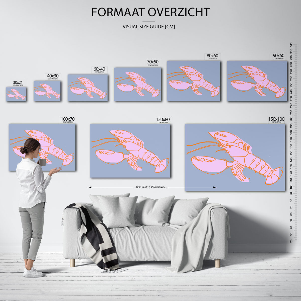 Kreeft illustratie Poster