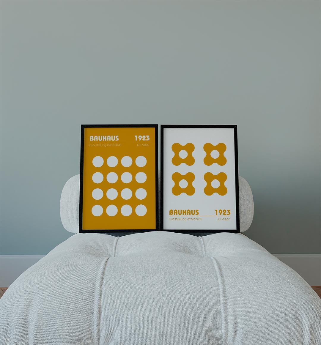 Cirkelritme en kleur Posterset