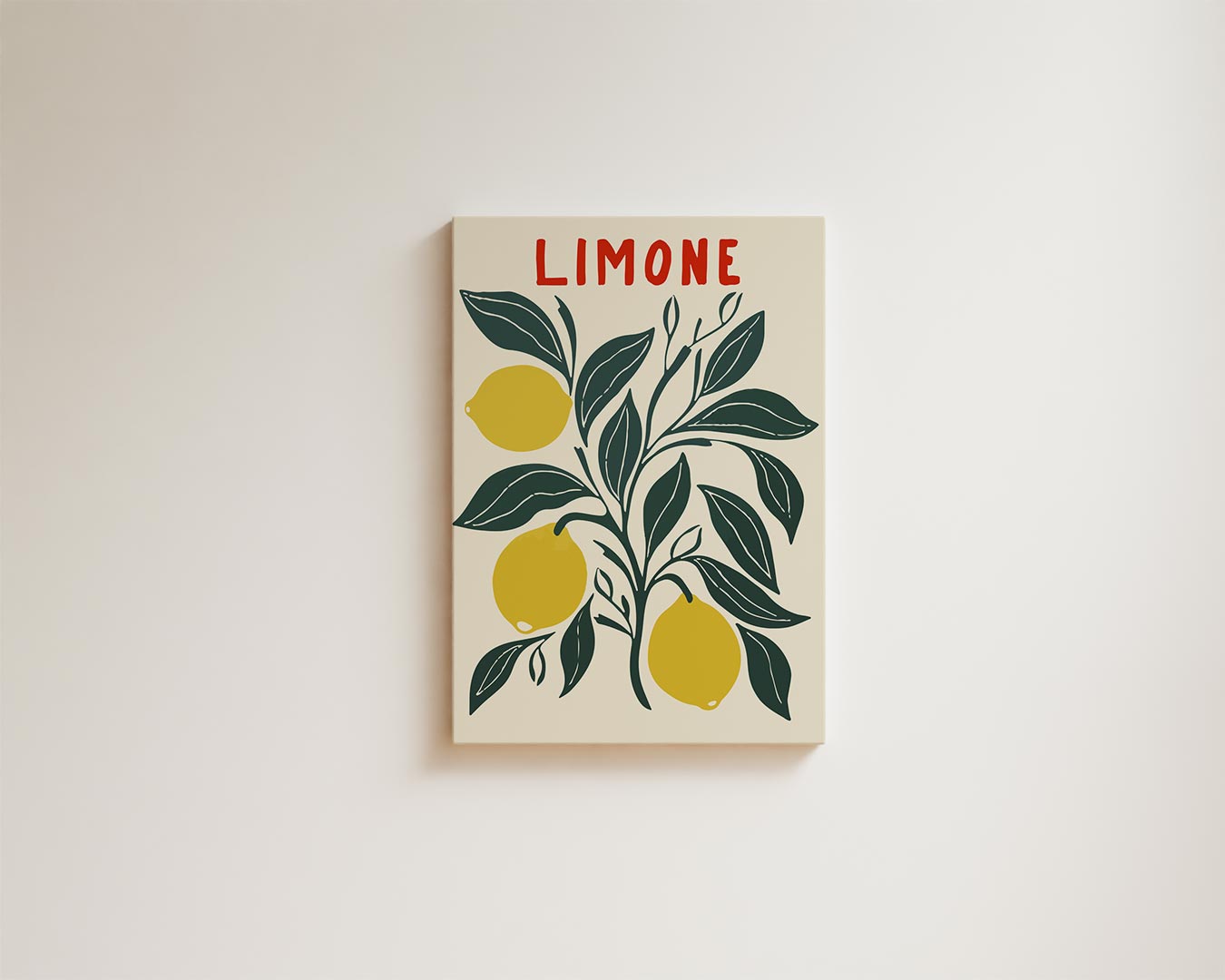 Limone Illustratie Kunstwerk-canvas-dibond-plexiglas-wanddecoratie-WallArtistic