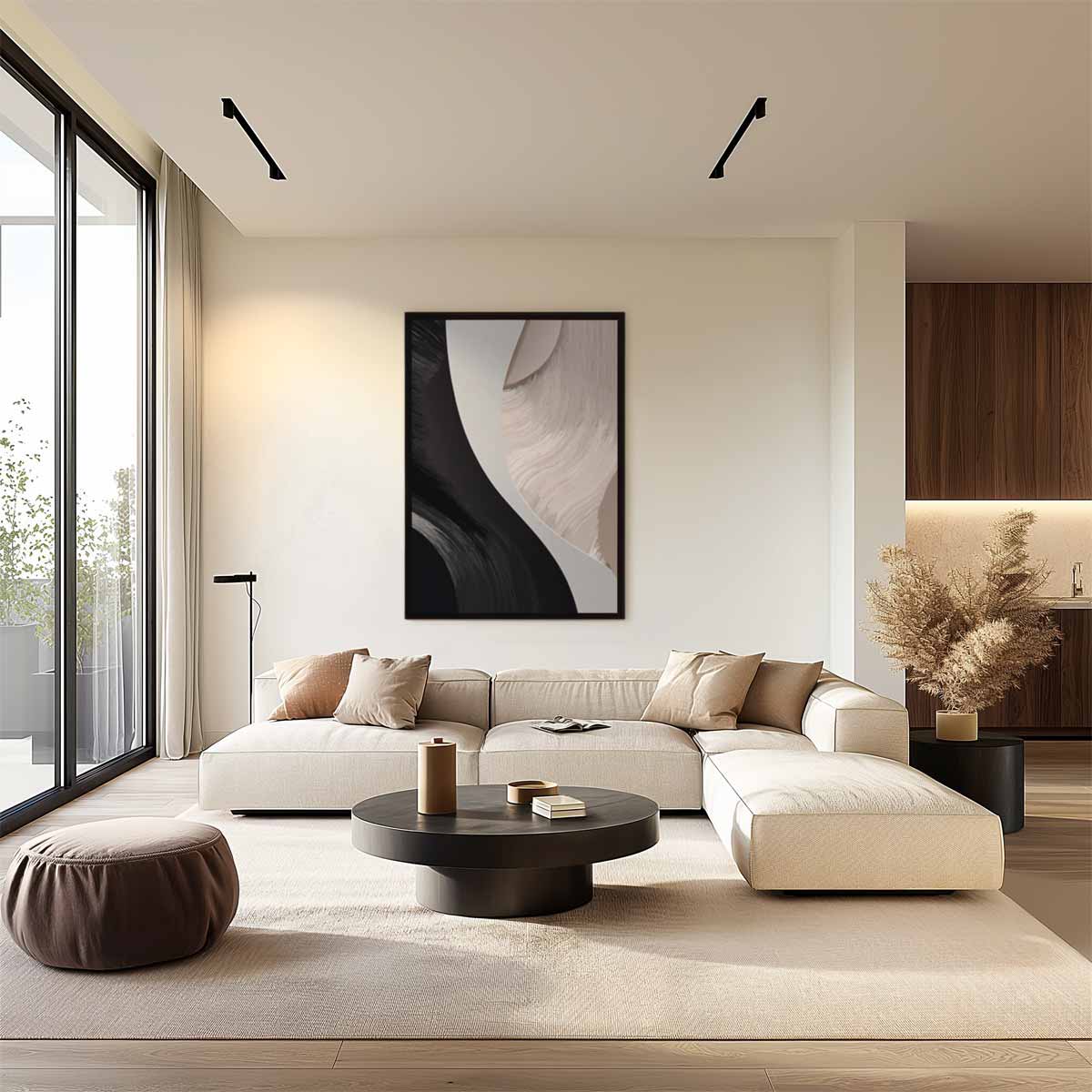 Harmonisch Contrast Kunstwerk-canvas-dibond-plexiglas-wanddecoratie-WallArtistic