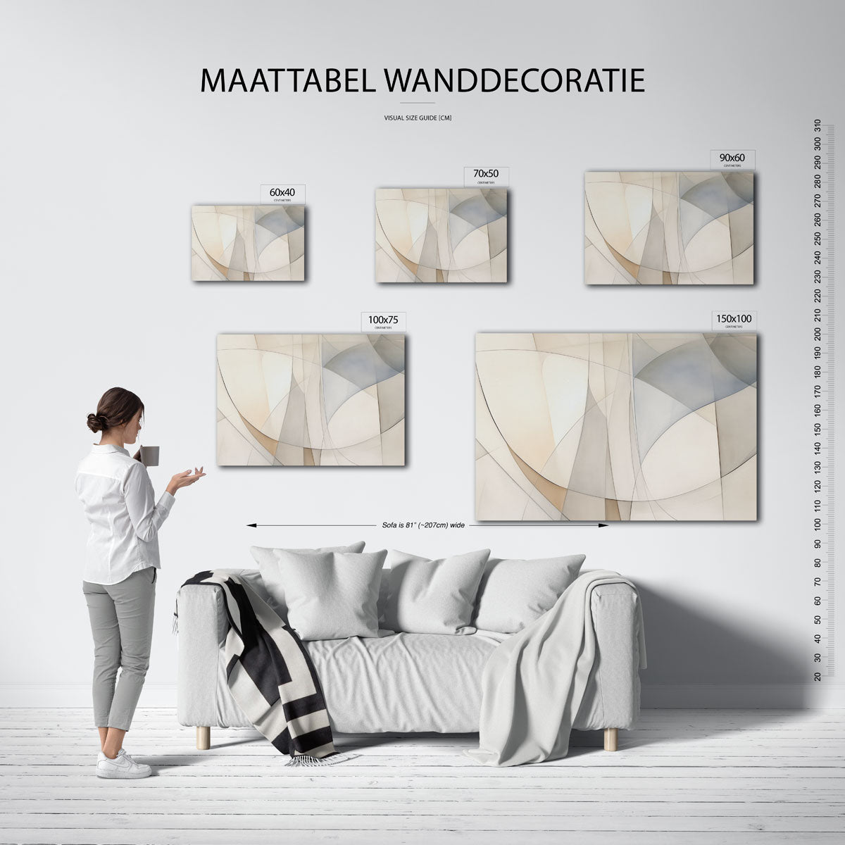 Organische lijnen Kunstwerk