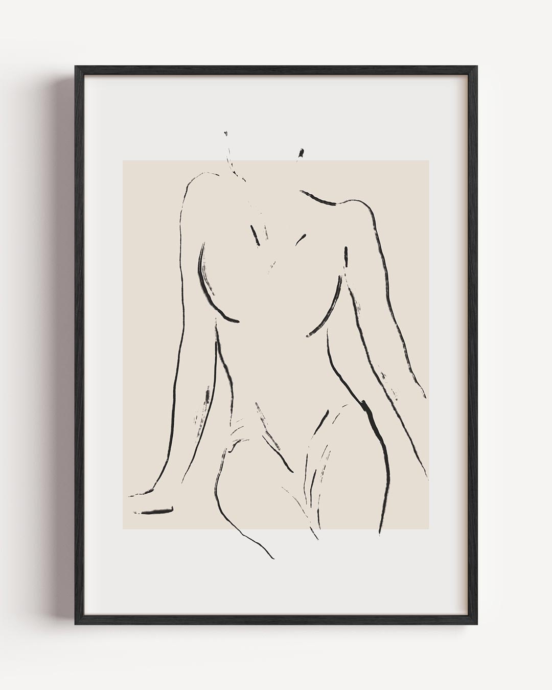 Elegant Naaktfiguur Poster-WallArtistic