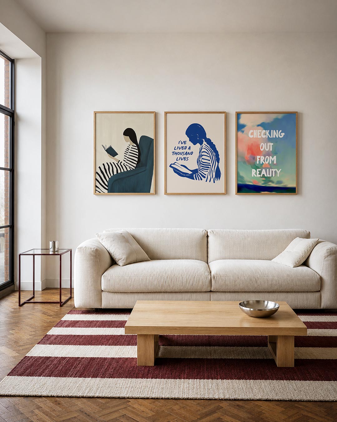 Gestreepte rust Posterset