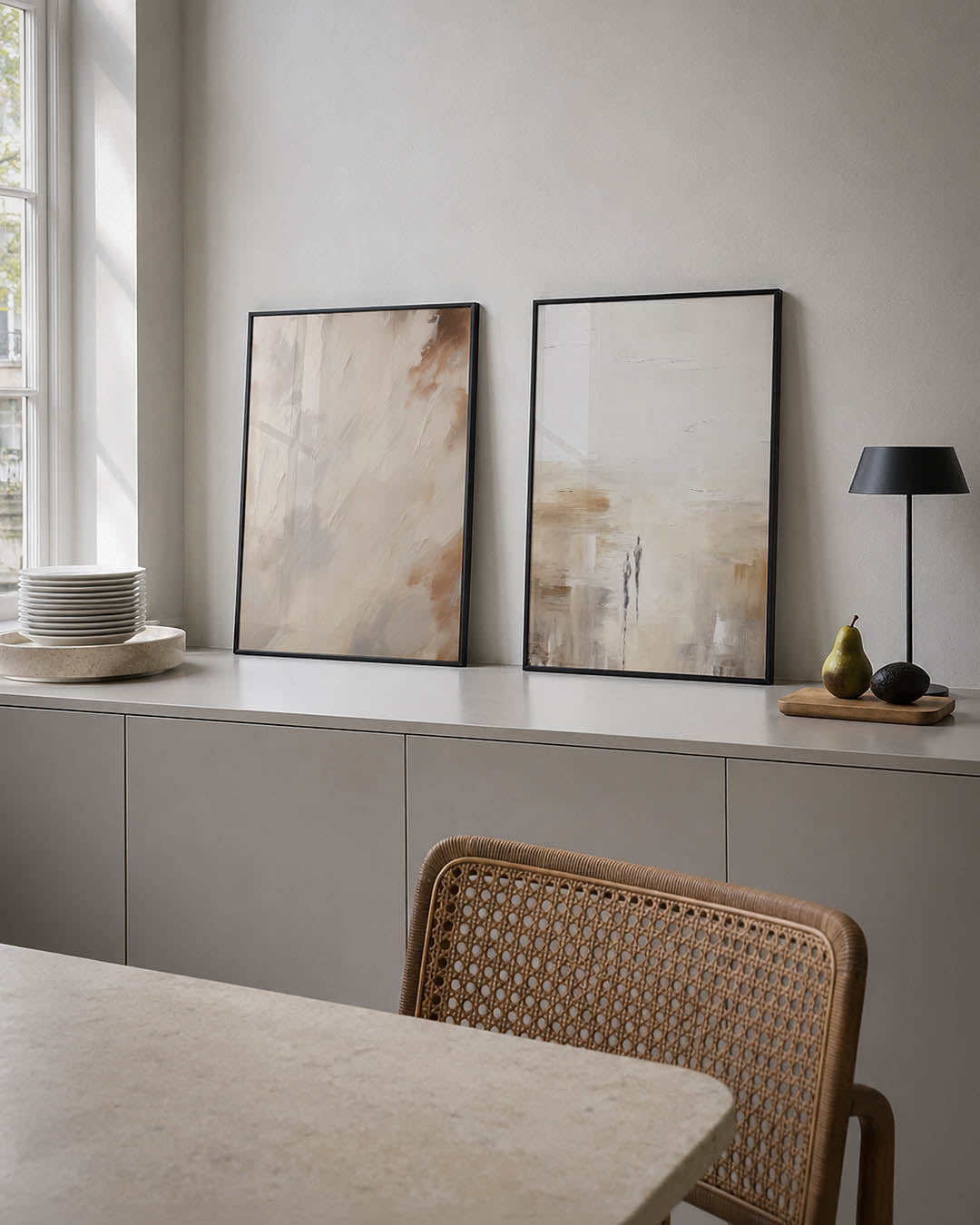 Zachte kleurvlakken Posterset