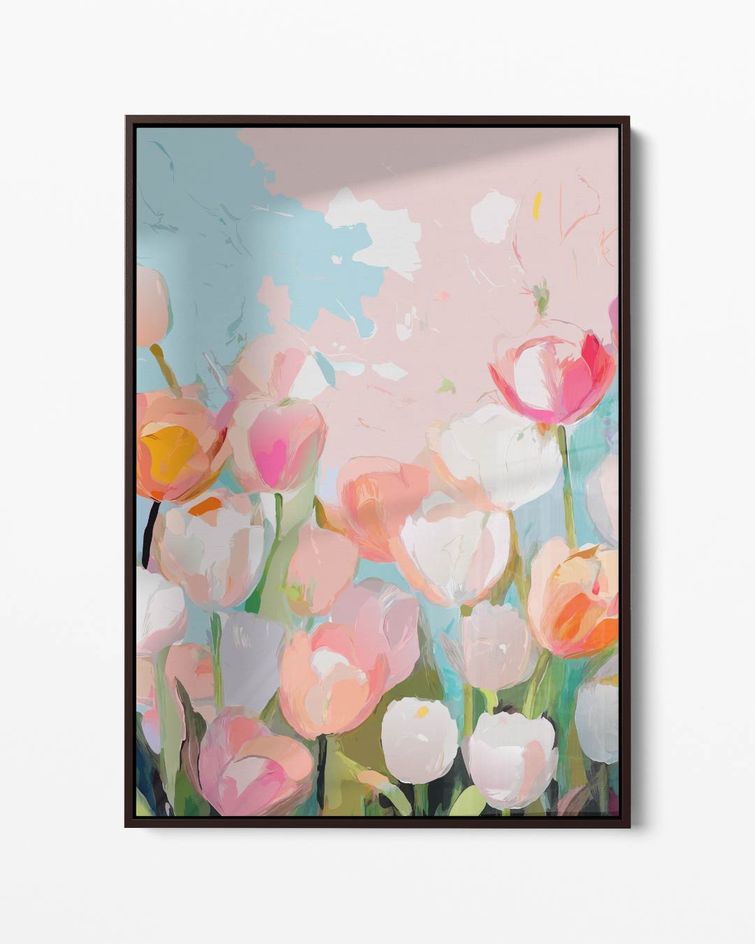 Bloemenpracht in Pasteltinten Kunstwerk-canvas-dibond-plexiglas-wanddecoratie-WallArtistic