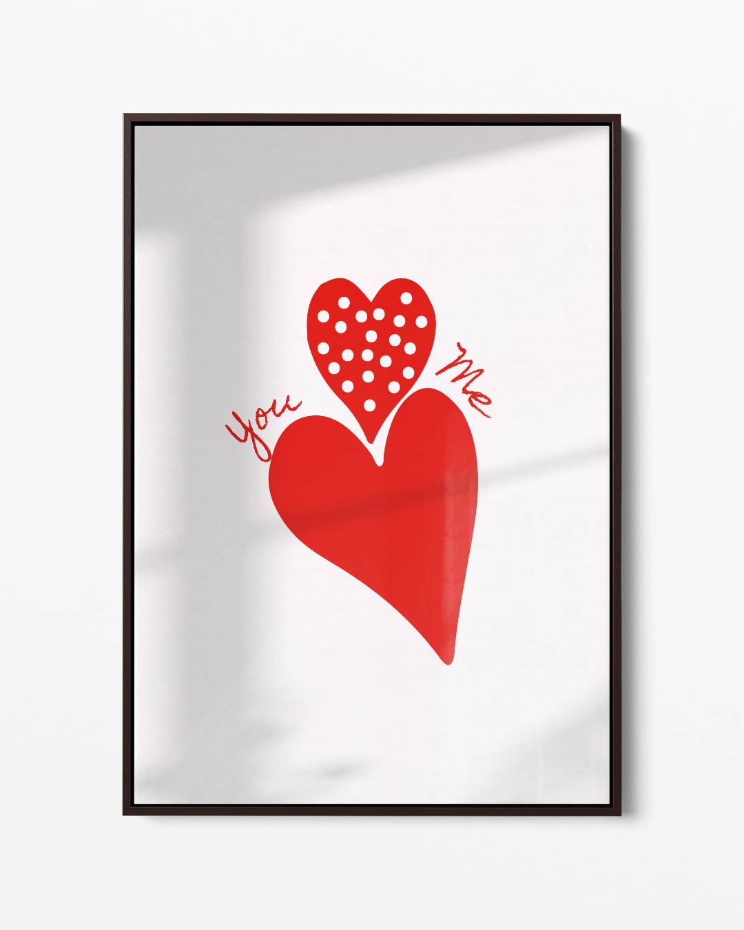 Liefdevolle Hartenontmoeting Kunstwerk-canvas-dibond-plexiglas-wanddecoratie-WallArtistic