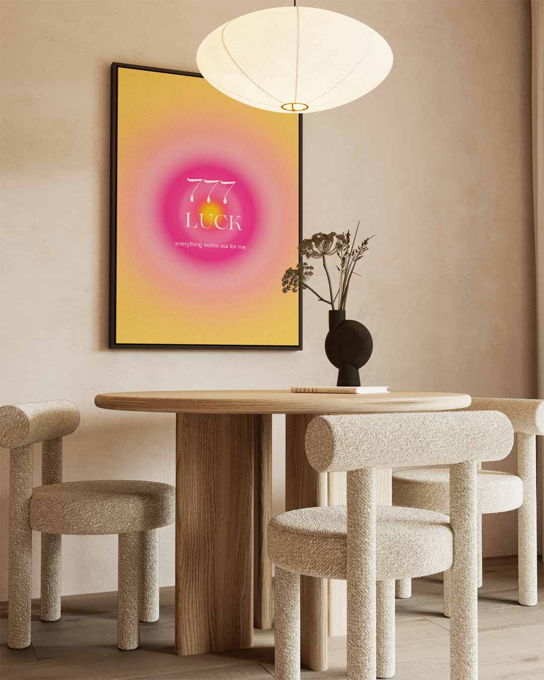 Magisch 777 Geluksontwerp Kunstwerk-canvas-dibond-plexiglas-wanddecoratie-WallArtistic