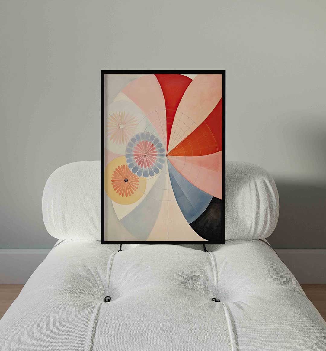 Bloemvormen en cirkels Poster