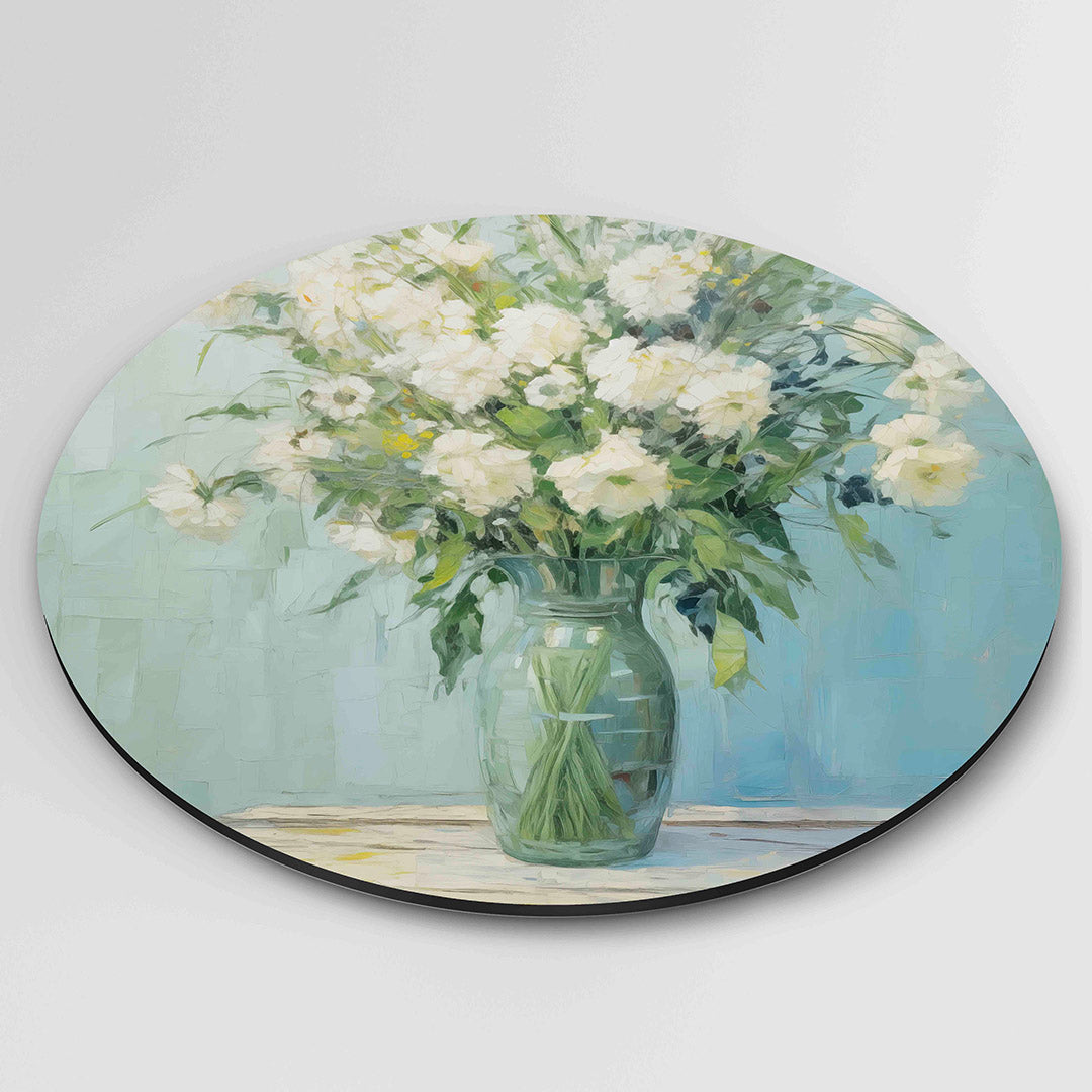 Bloemen in vaas Muurcirkel