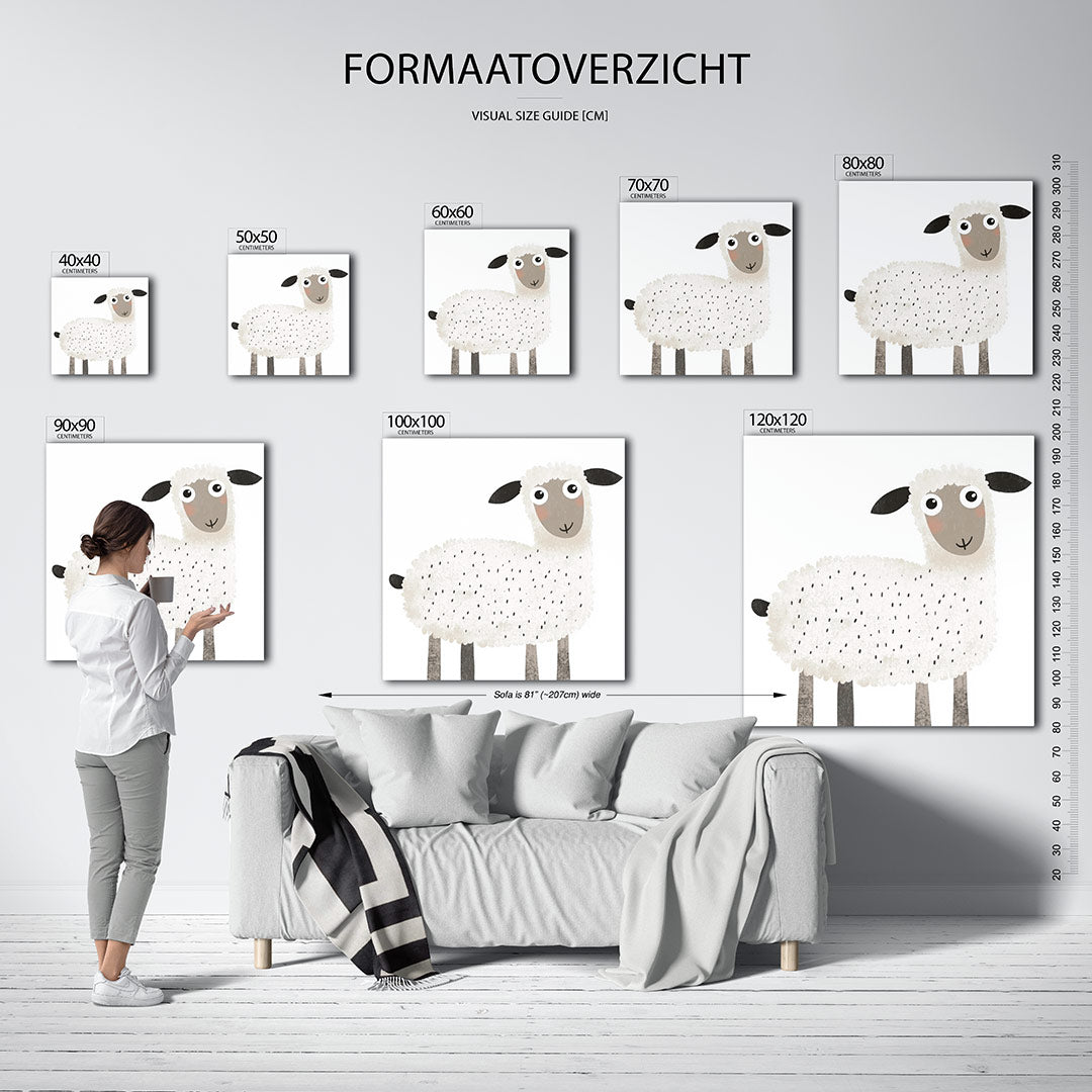 Vrolijk schaap Kunstwerk