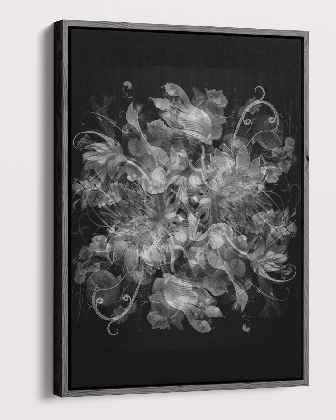 Mystieke Bloemenfantasie Kunstwerk-canvas-dibond-plexiglas-wanddecoratie-WallArtistic
