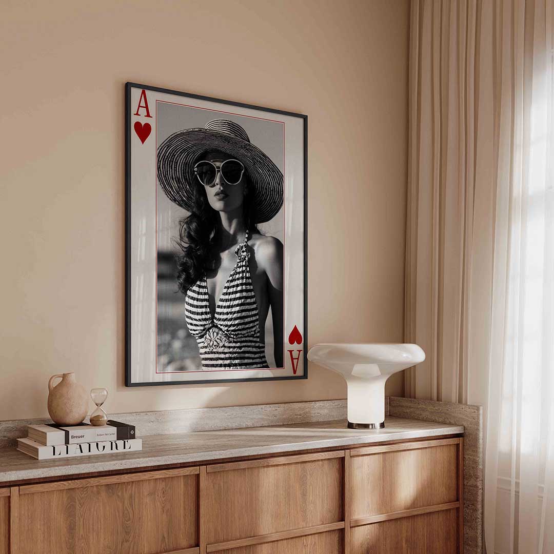 Vrouw met hoed Poster