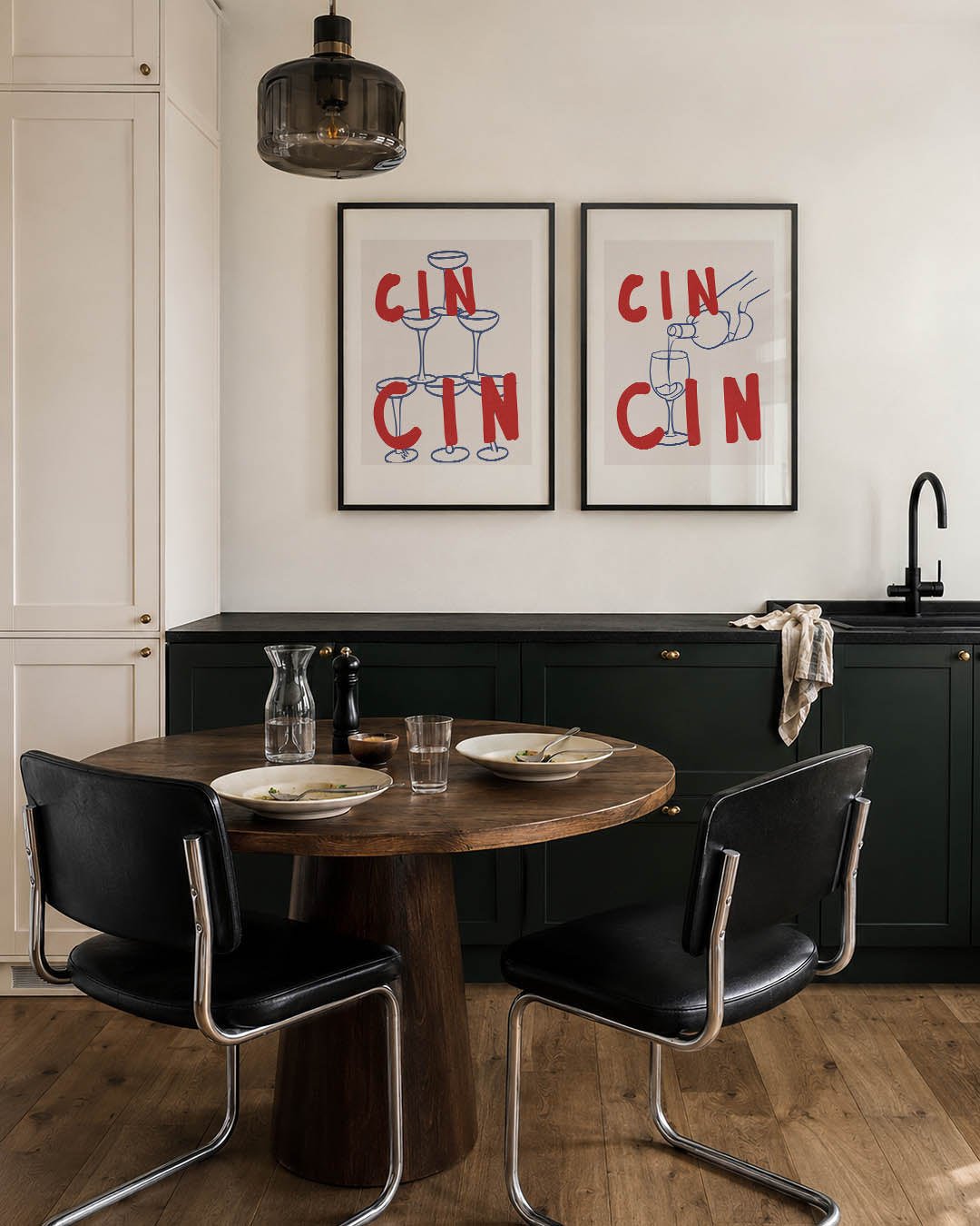Vormen en letters Posterset