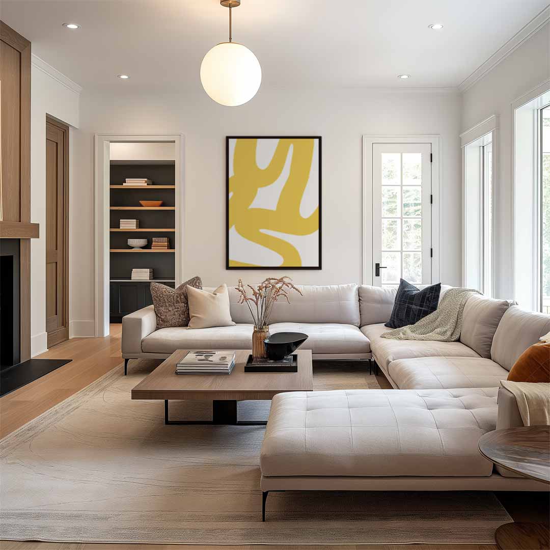 Zonnige Kronkelingen Kunstwerk-canvas-dibond-plexiglas-wanddecoratie-WallArtistic