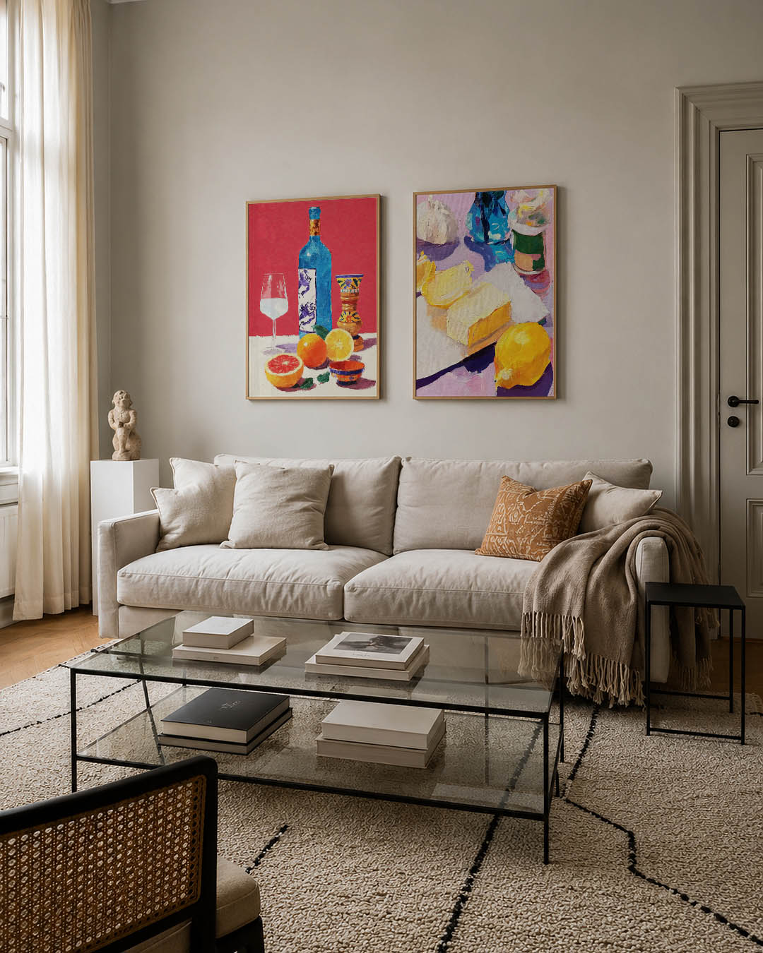 Fruit en flessen Posterset