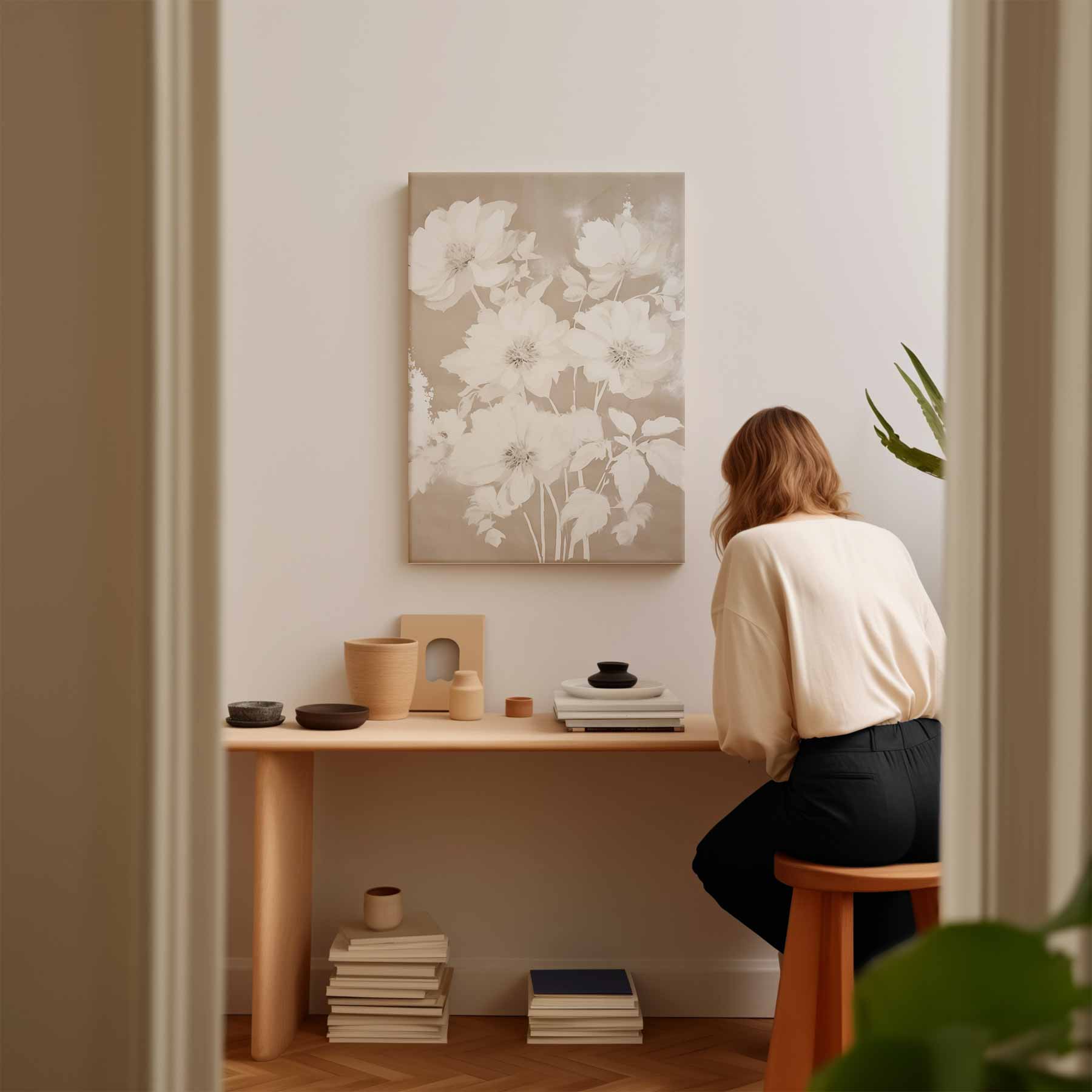 Zacht Bloemenveld Kunstwerk-canvas-dibond-plexiglas-wanddecoratie-WallArtistic
