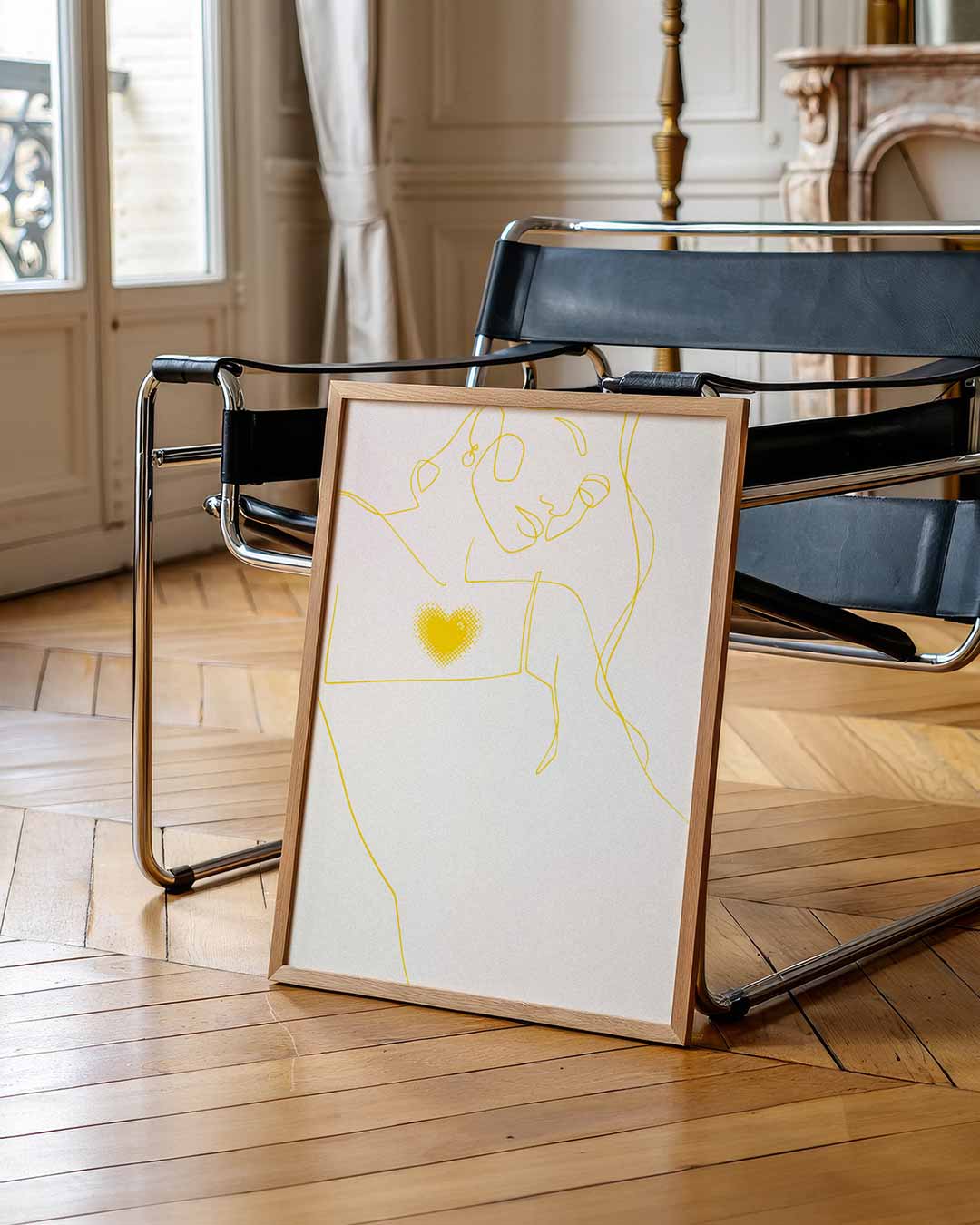 Romantische Lijnkunst Poster