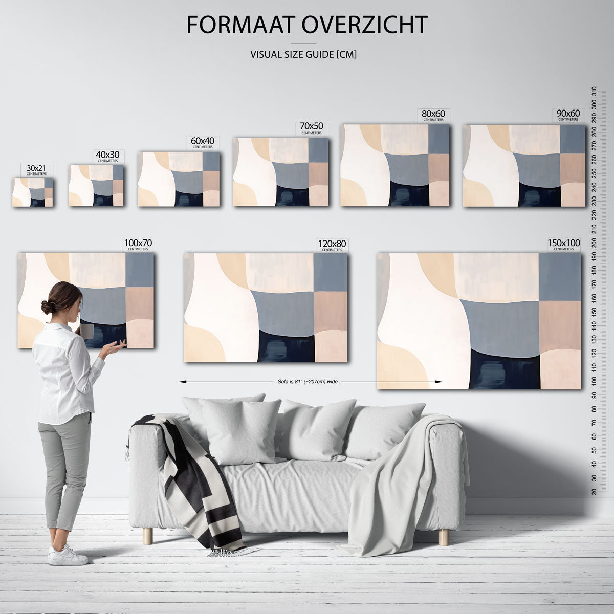 Abstracte vormen Poster