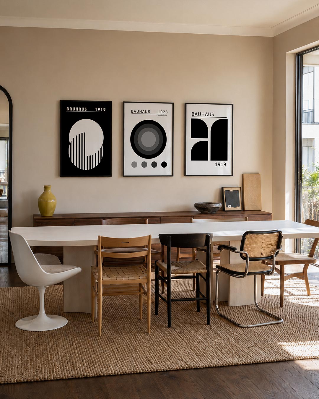 Cirkel en strepen Posterset