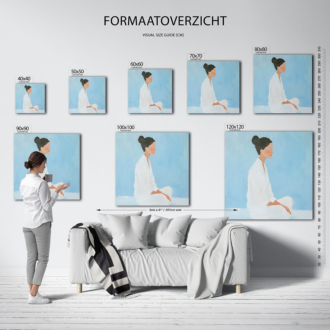 Serene meditatie Kunstwerk
