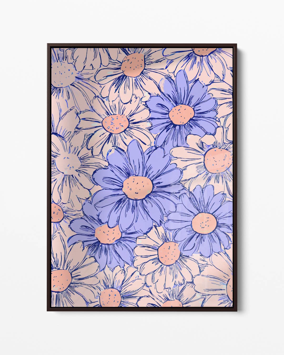 Vrolijke Bloemenpracht Kunstwerk-canvas-dibond-plexiglas-wanddecoratie-WallArtistic