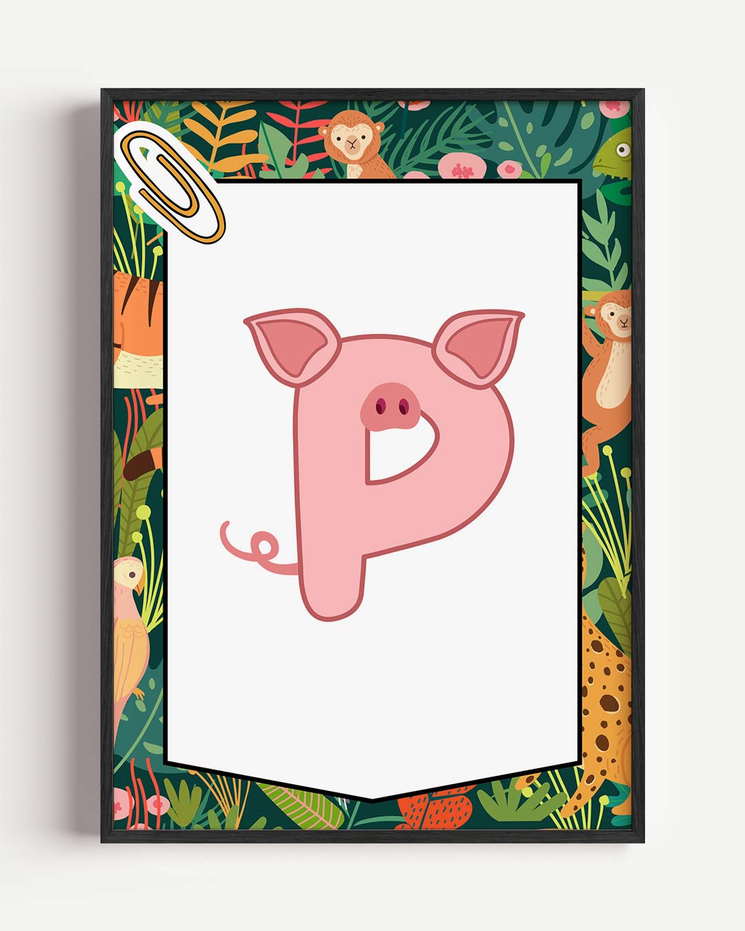 Schattige Dieren Alfabet Poster
