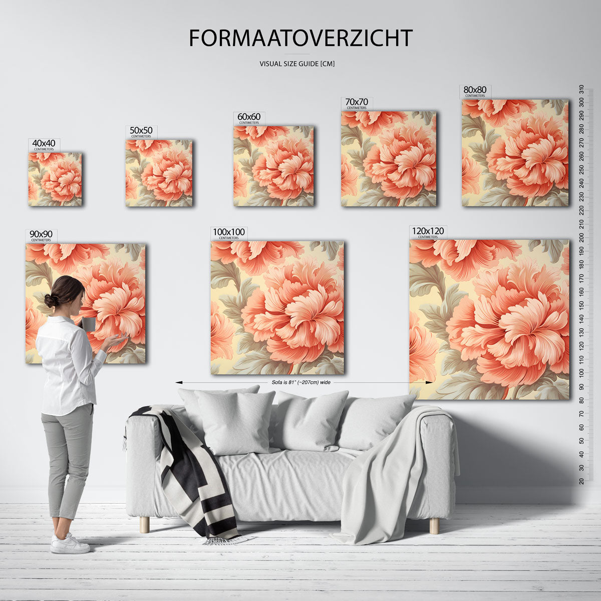 Bloemen en bladeren Poster