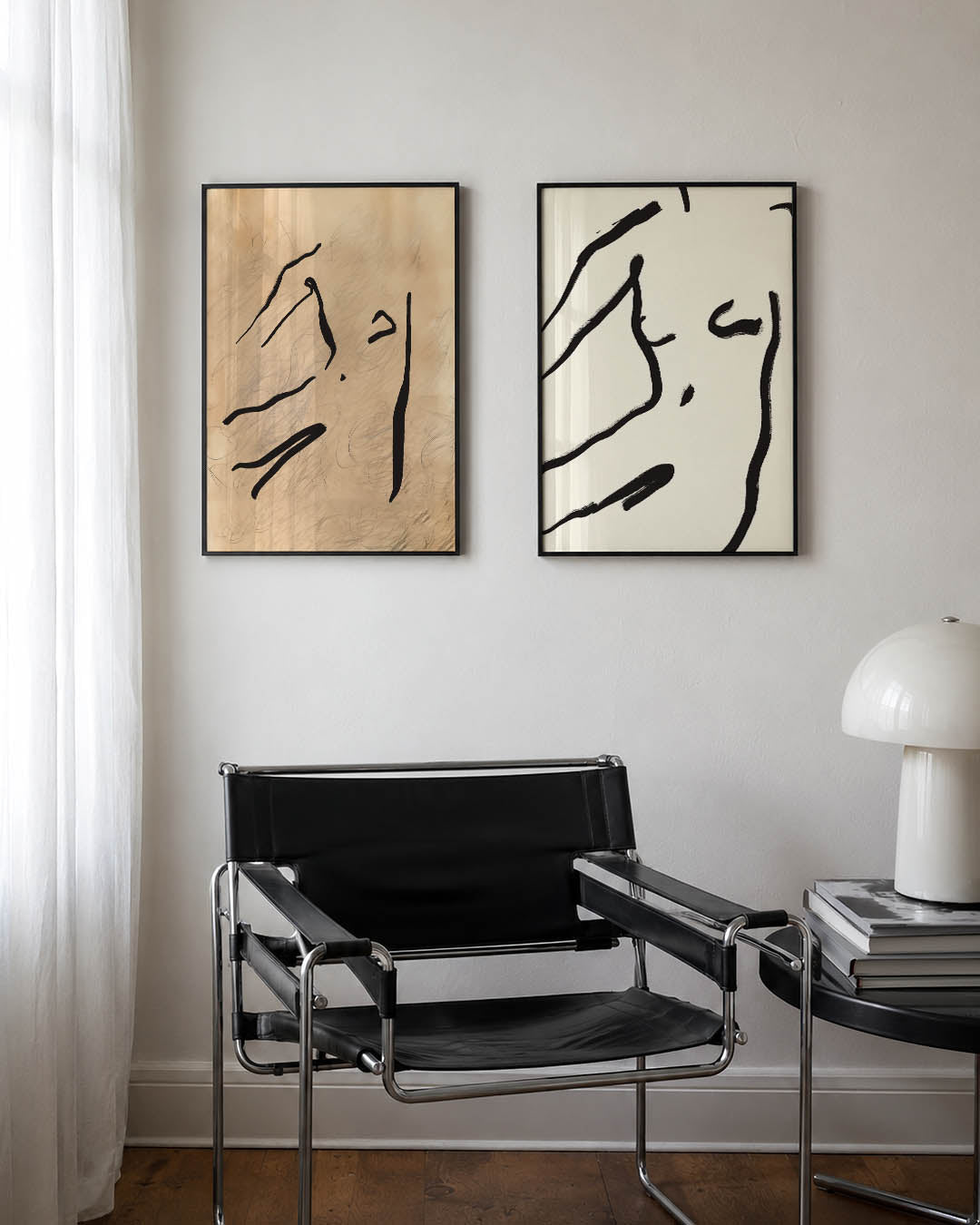 Lijnenspel en vormen Posterset