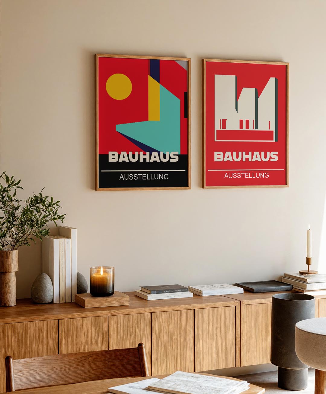 Vormen en kleurvlakken Posterset