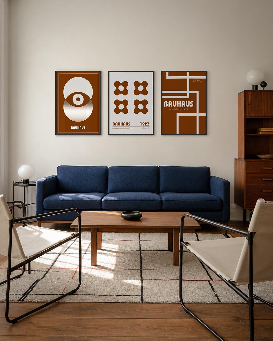 Cirkelritme en lijnen Posterset