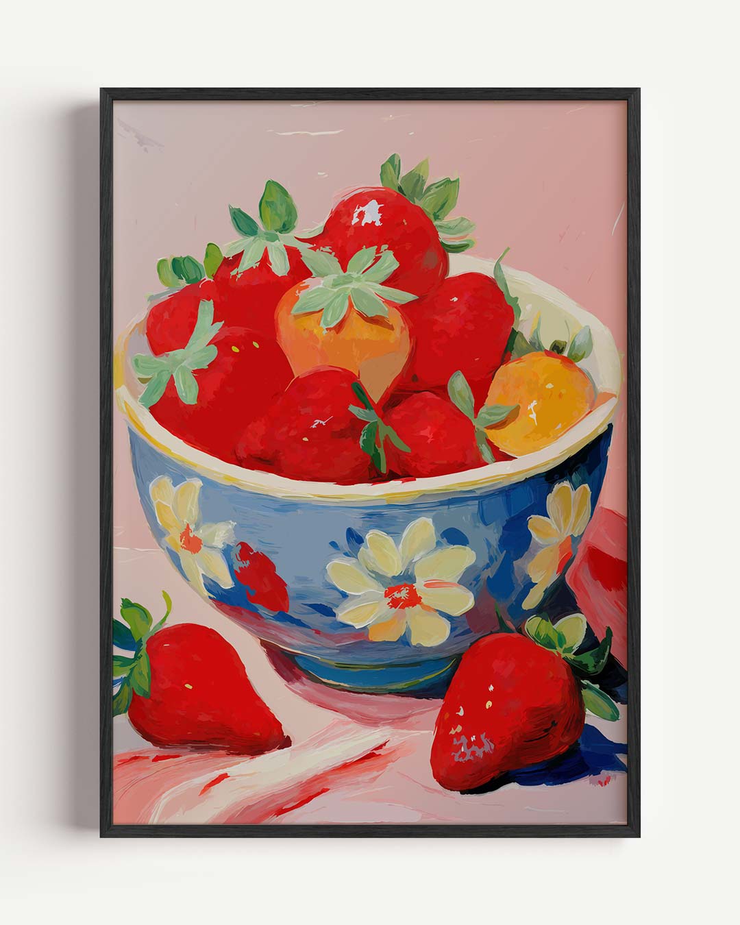 Zomerse Aardbeien Poster