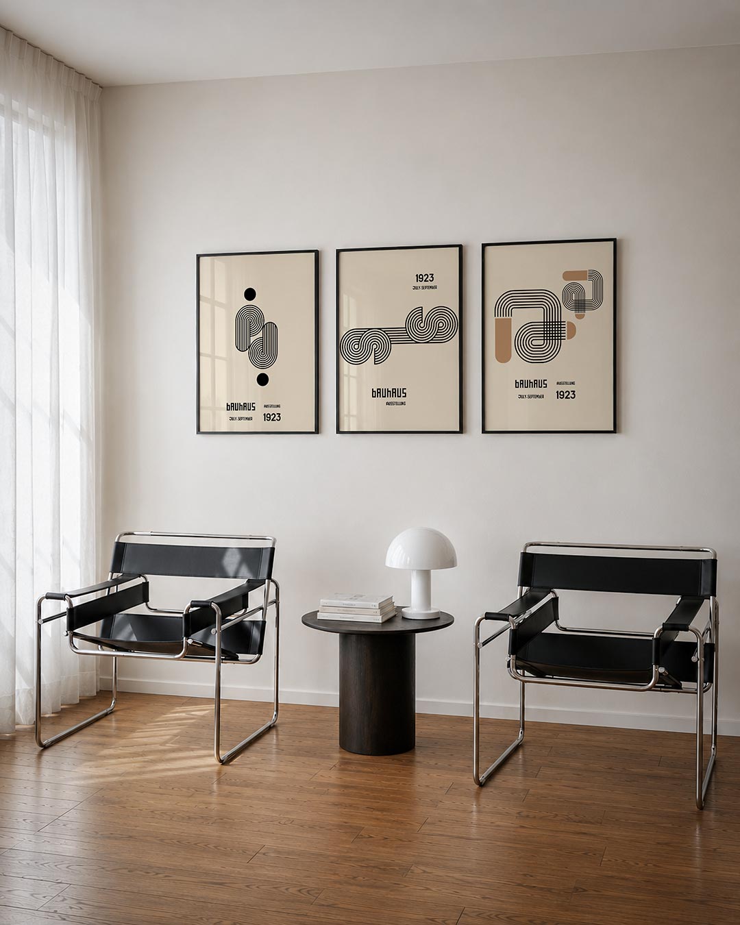 Lijnen en cirkel Posterset