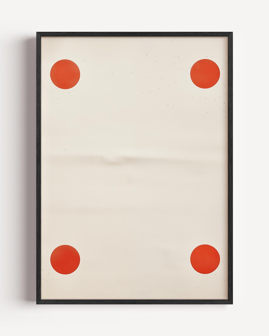Minimalistische Rode Cirkel Kunstposter-WallArtistic