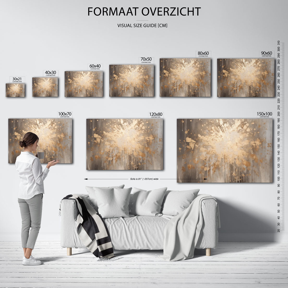 Gouden spetters Poster