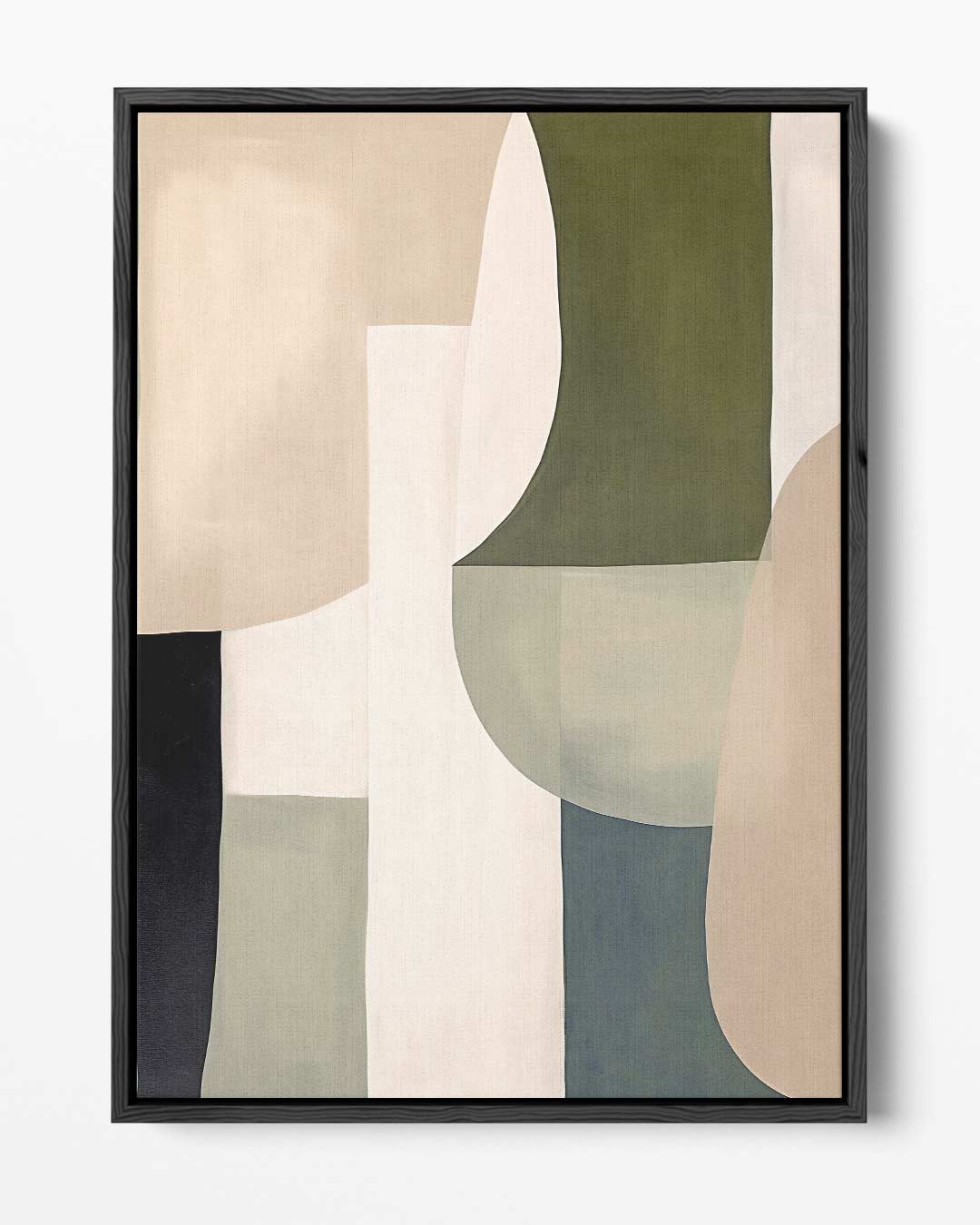 Abstracte Harmonie in Aardetinten Kunstwerk-canvas-dibond-plexiglas-wanddecoratie-WallArtistic