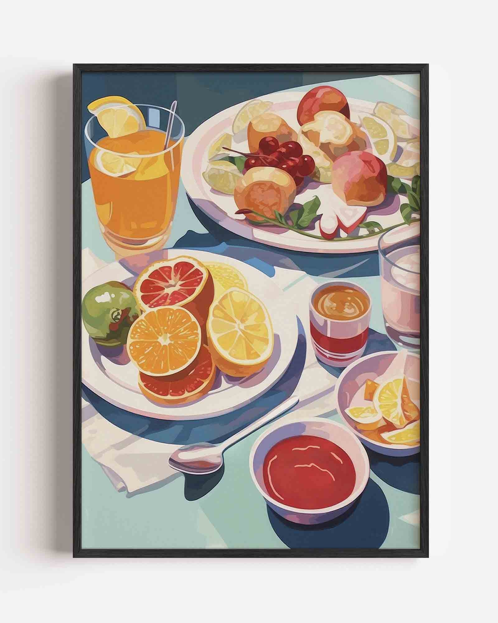 Fruit en drankjes Poster
